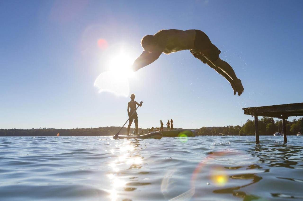 Sopherl Am See - Fruehstueck Auf Der Seeterrasse, Sehr Ruhig Und Wunderschoen Am See, 3 Minuten Nach Oberpfaffenhofen, Viele Radtouren, Restaurants & Cafes In Der Umgebung Wessling Exterior photo